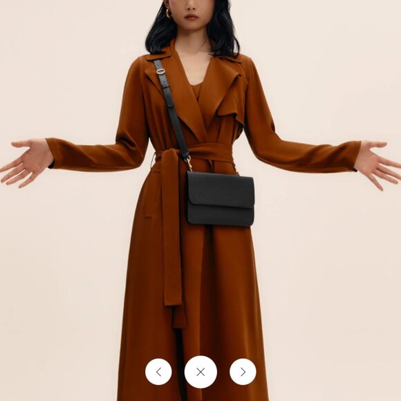 Cuyana System Flap Bag Accessory Black Pebbled Leather Like New - Picture 8 of 8